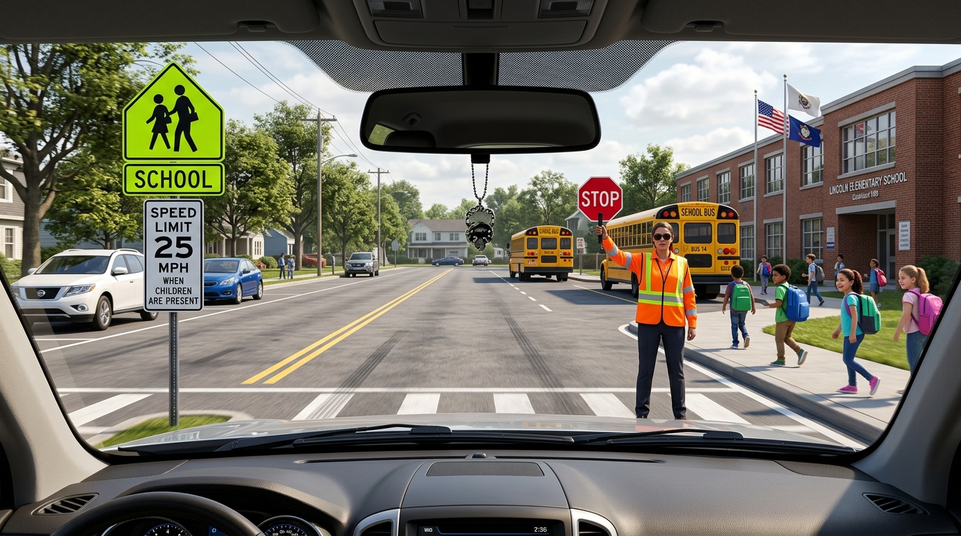 School Zone Speed Limit & Crossing Guard