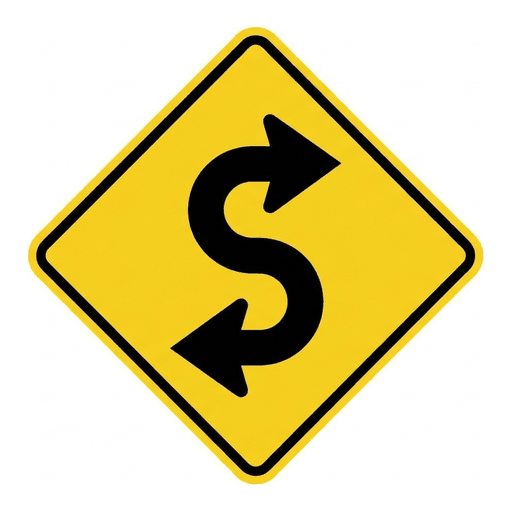 Reverse Curve road sign (MUTCD-W1-4)